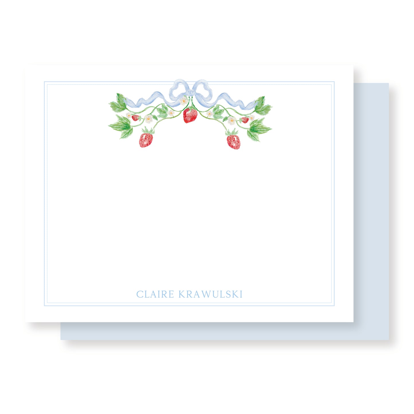 Berry Bow Stationery