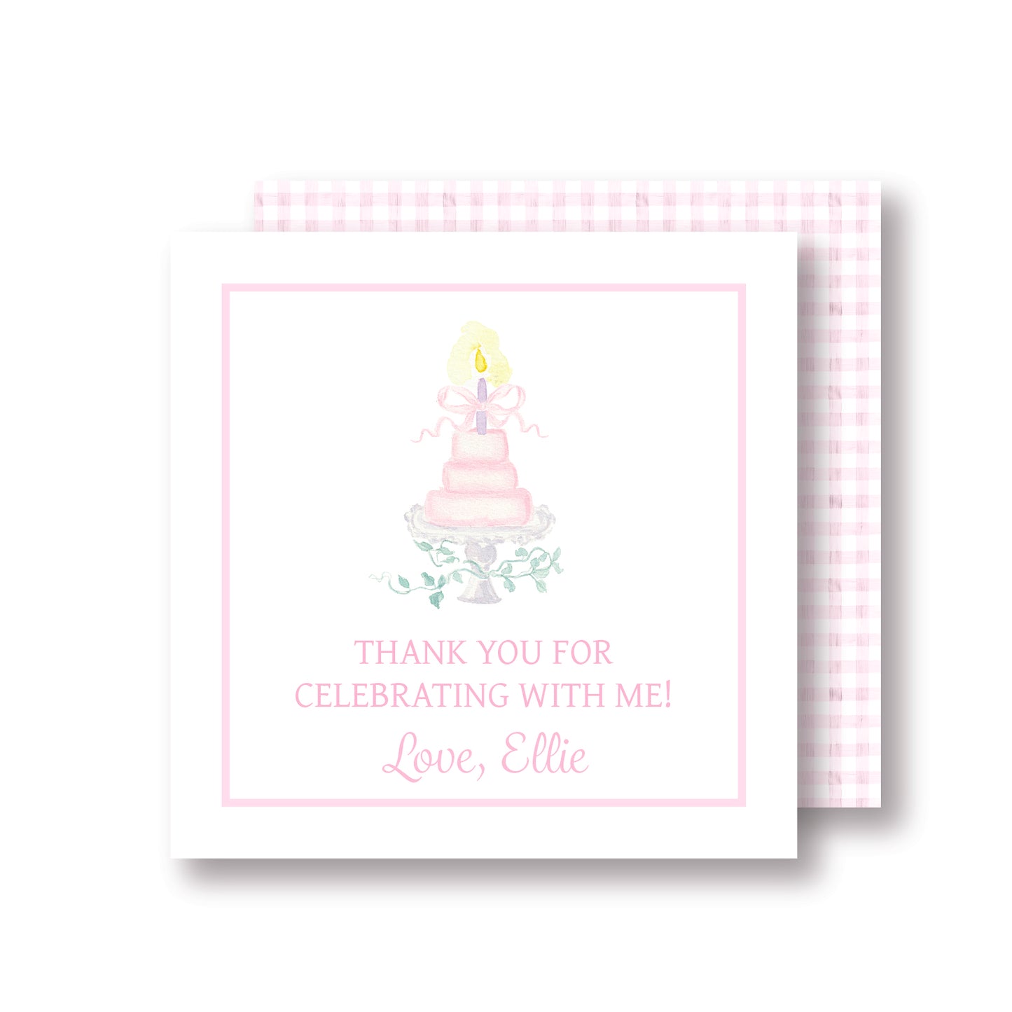 Birthday Cake Party Tag