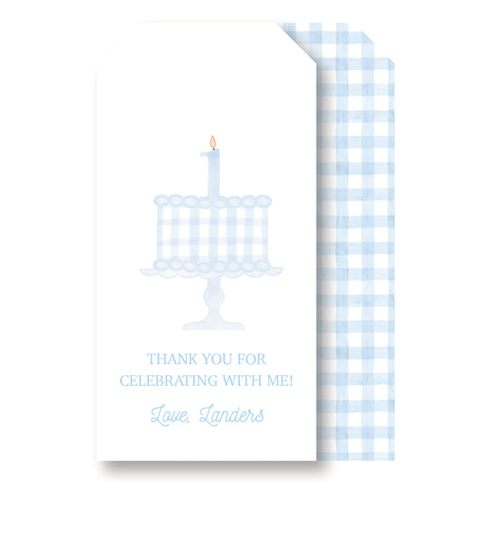 Birthday Cake Party Favor Tag
