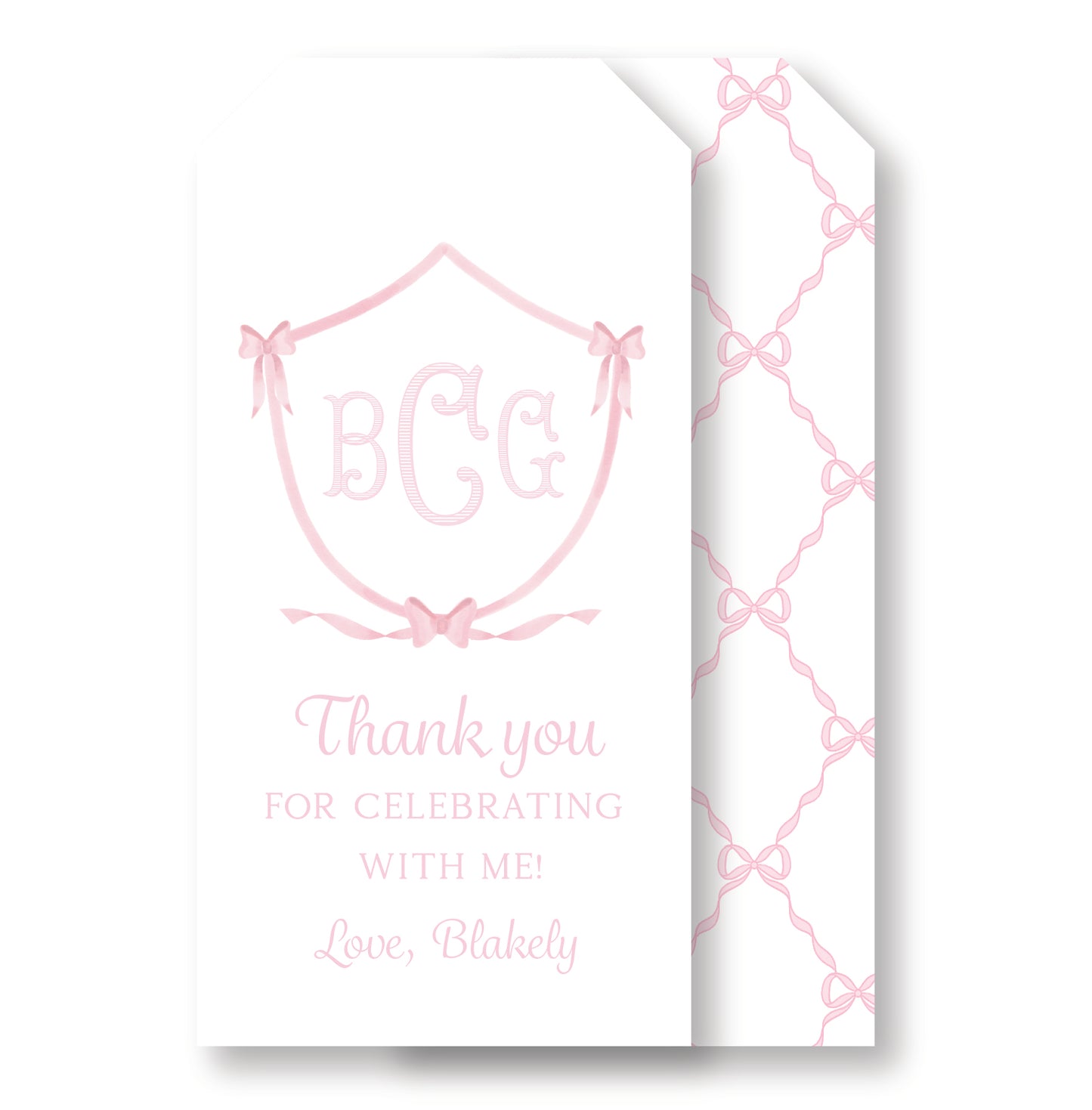Bow Party Tag