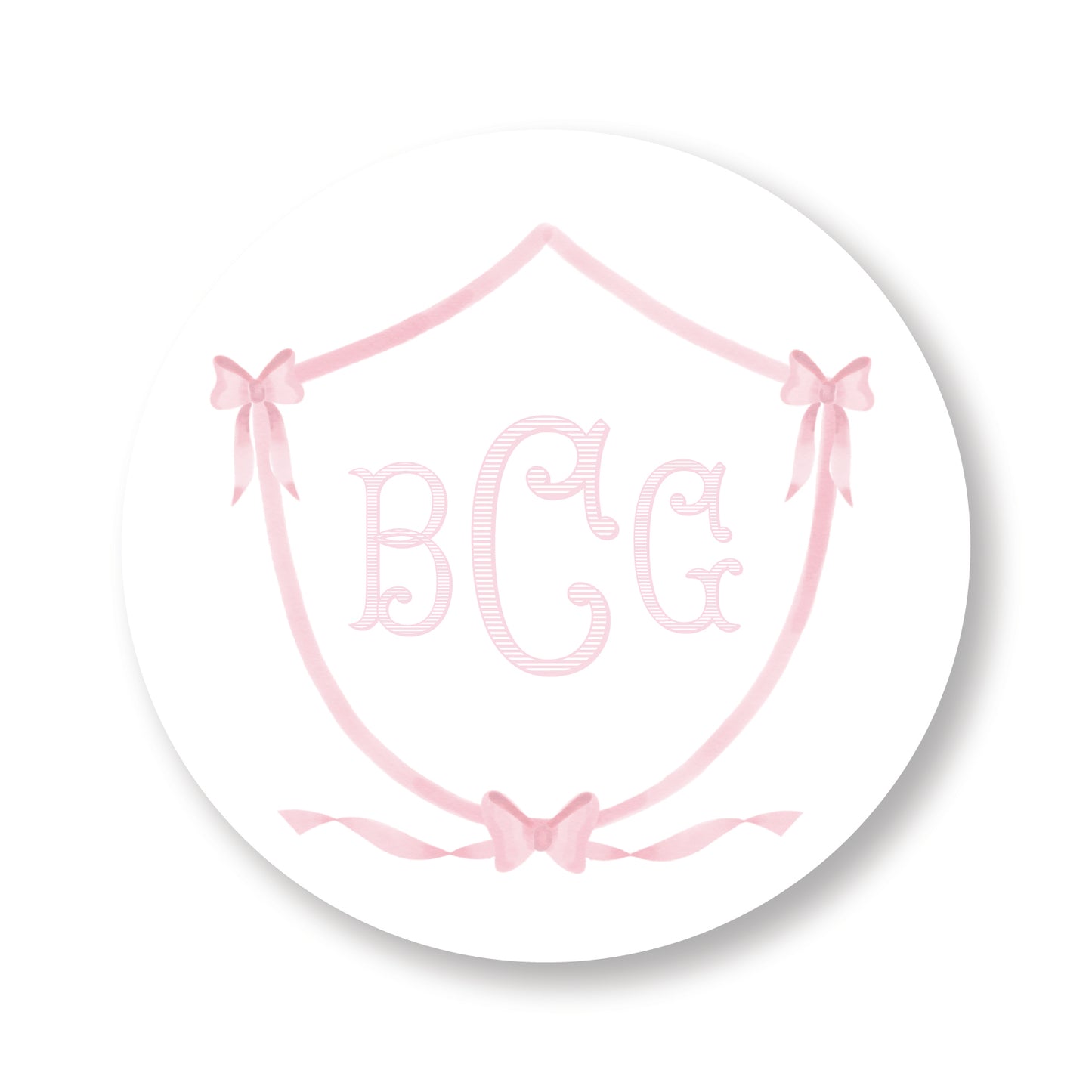Bow Crest Cake Topper