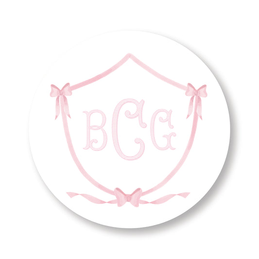 Bow Crest Cake Topper