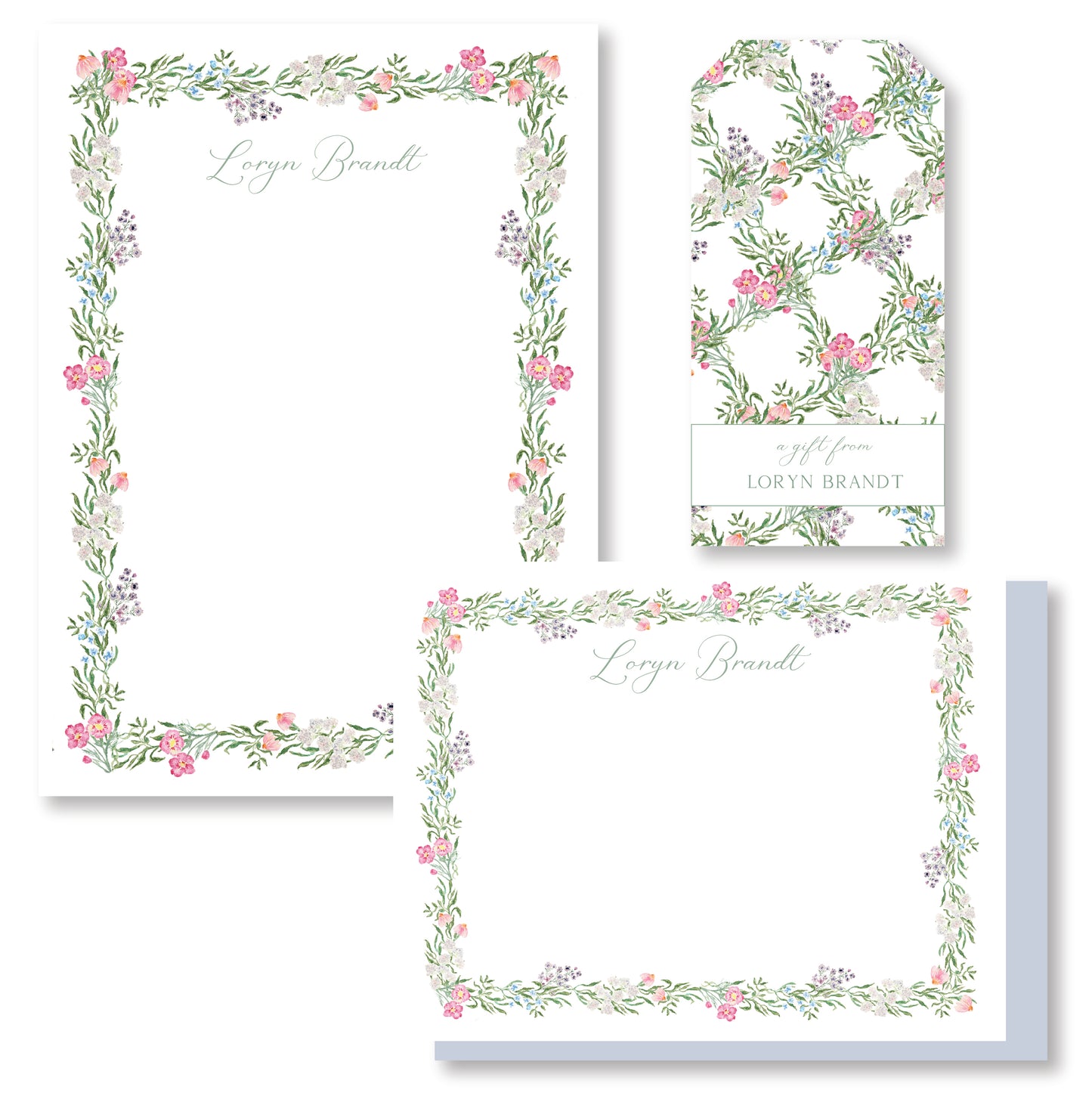 Butterfly Oasis Stationery Set