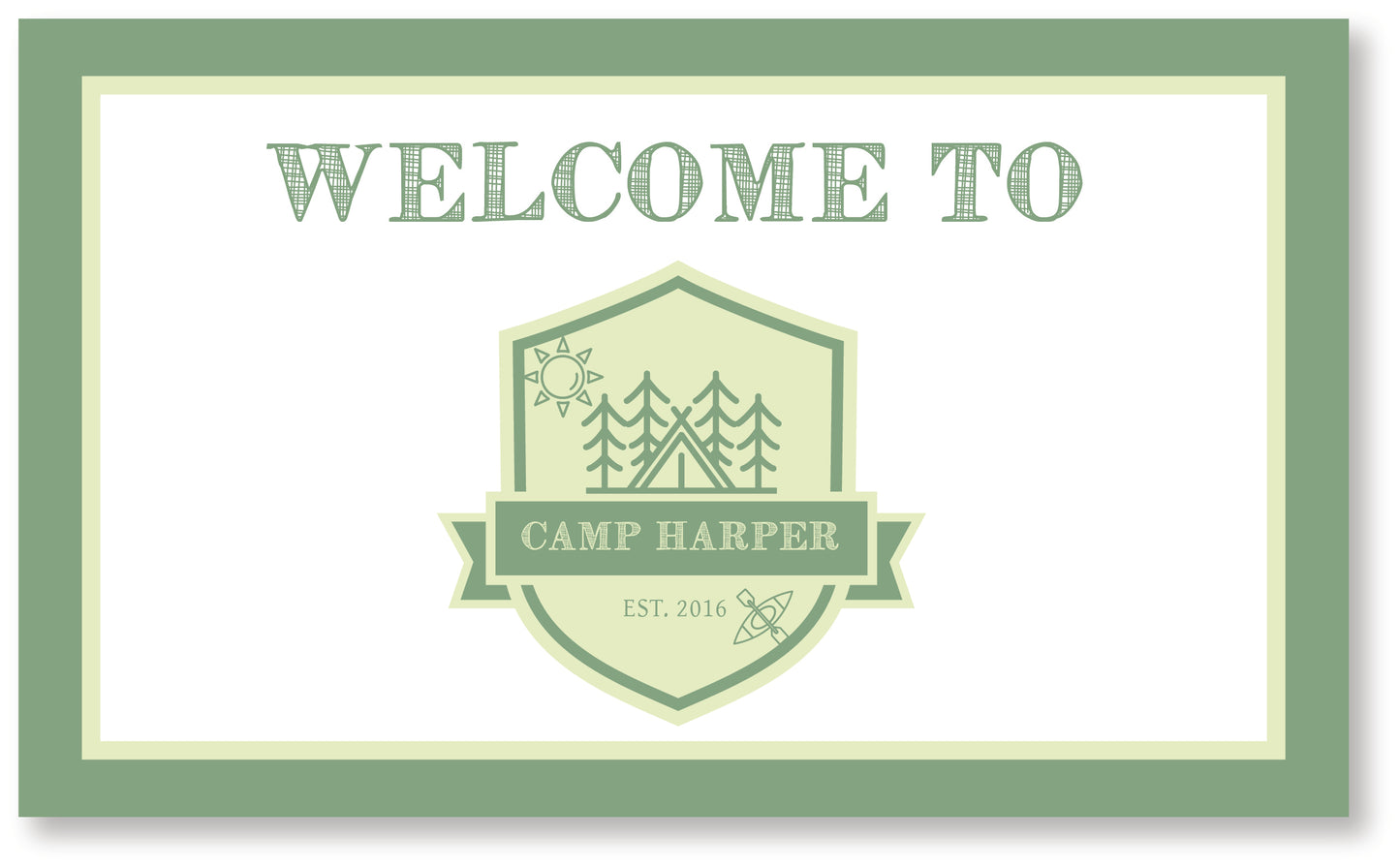 Camp Party Signs