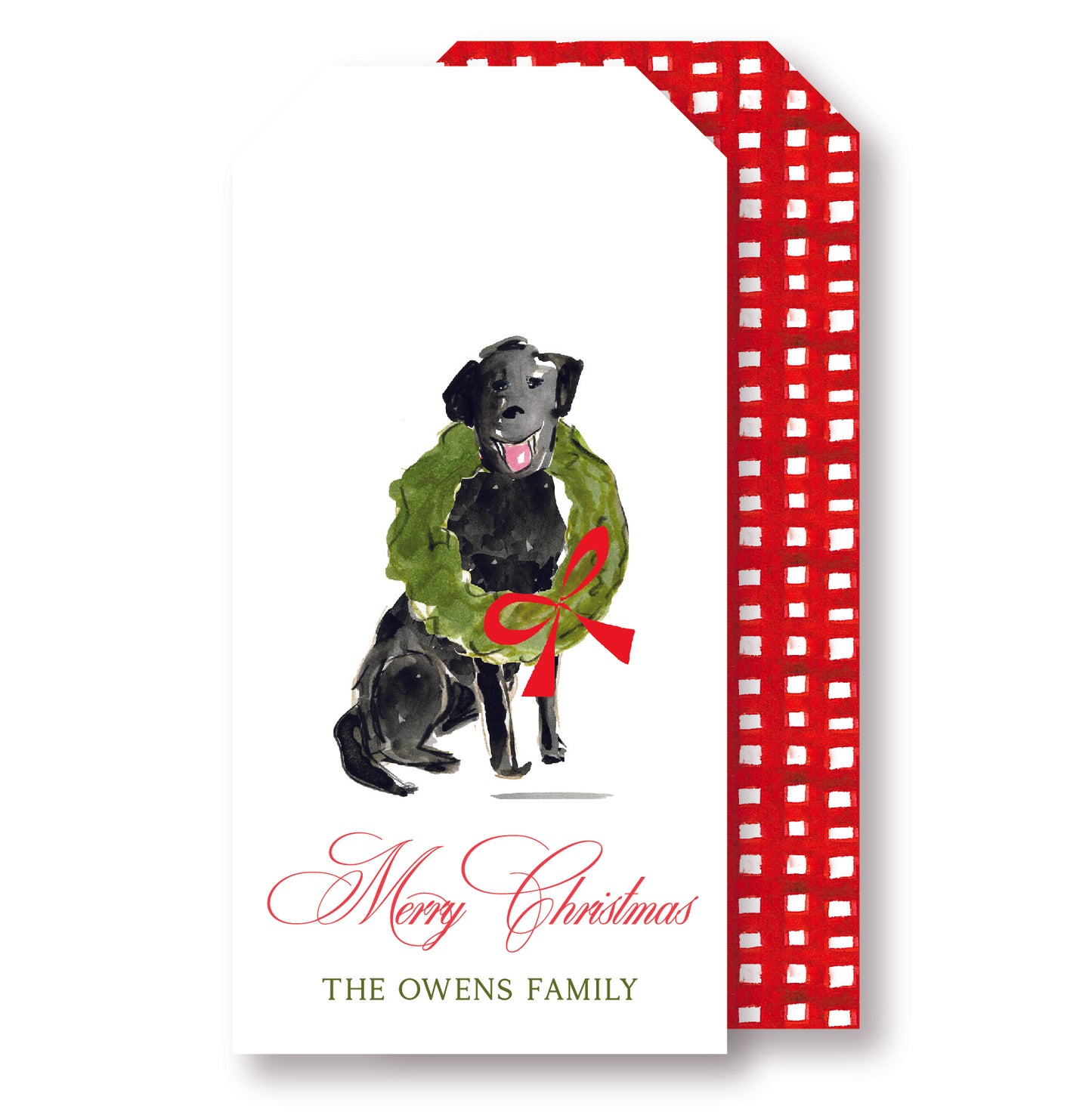 Christmas Lab Tag