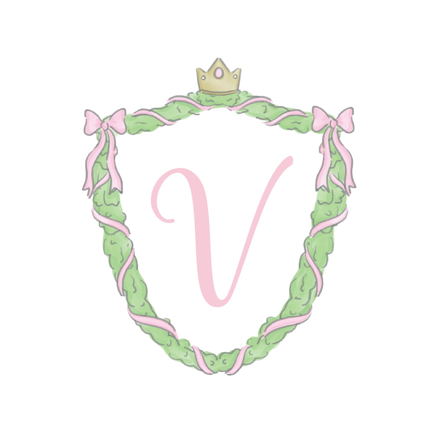Christmas Crest Cake Topper