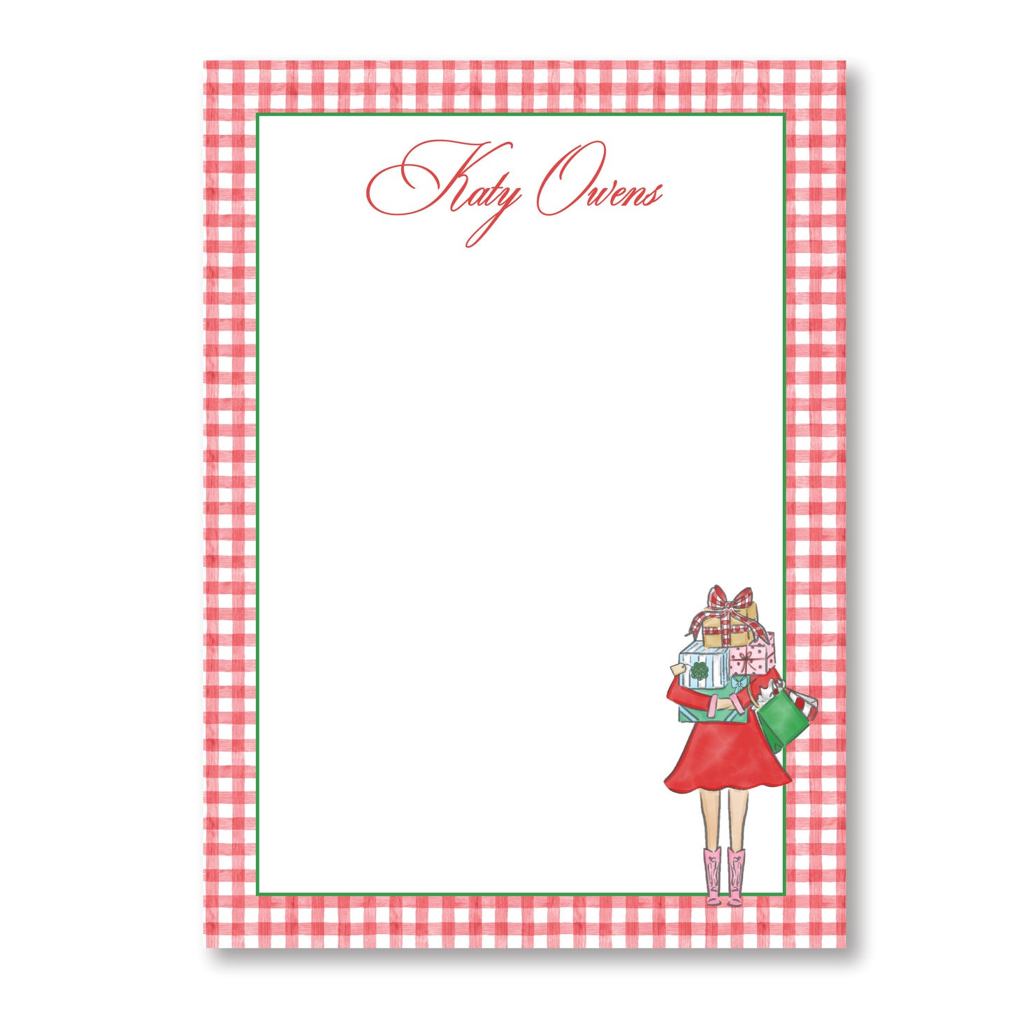 Shopping Girl Notepad