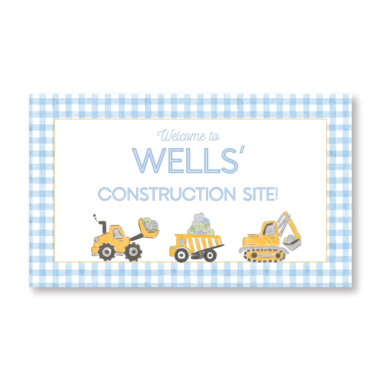 Construction Party Banner