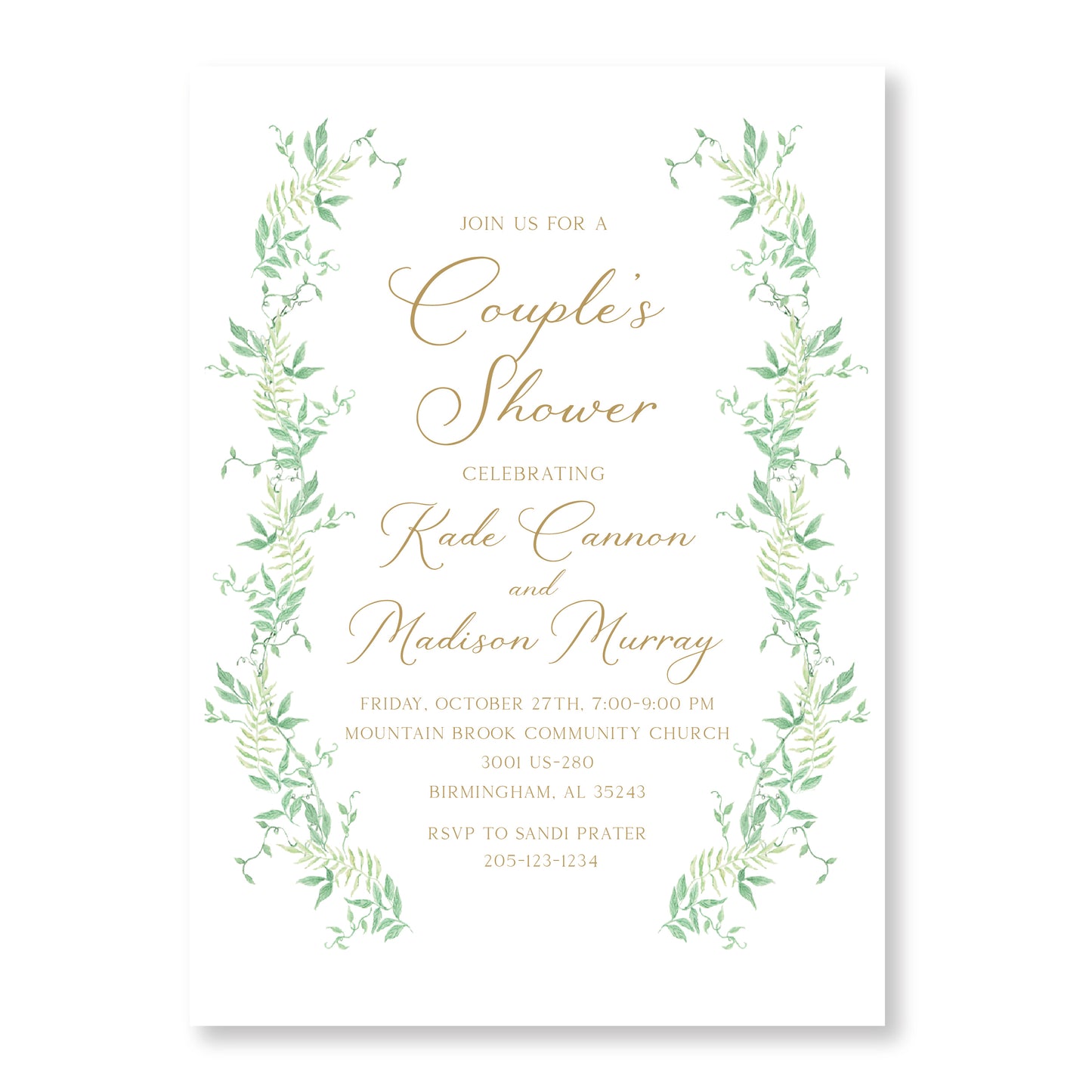 Fauna Couple's Shower Invitation