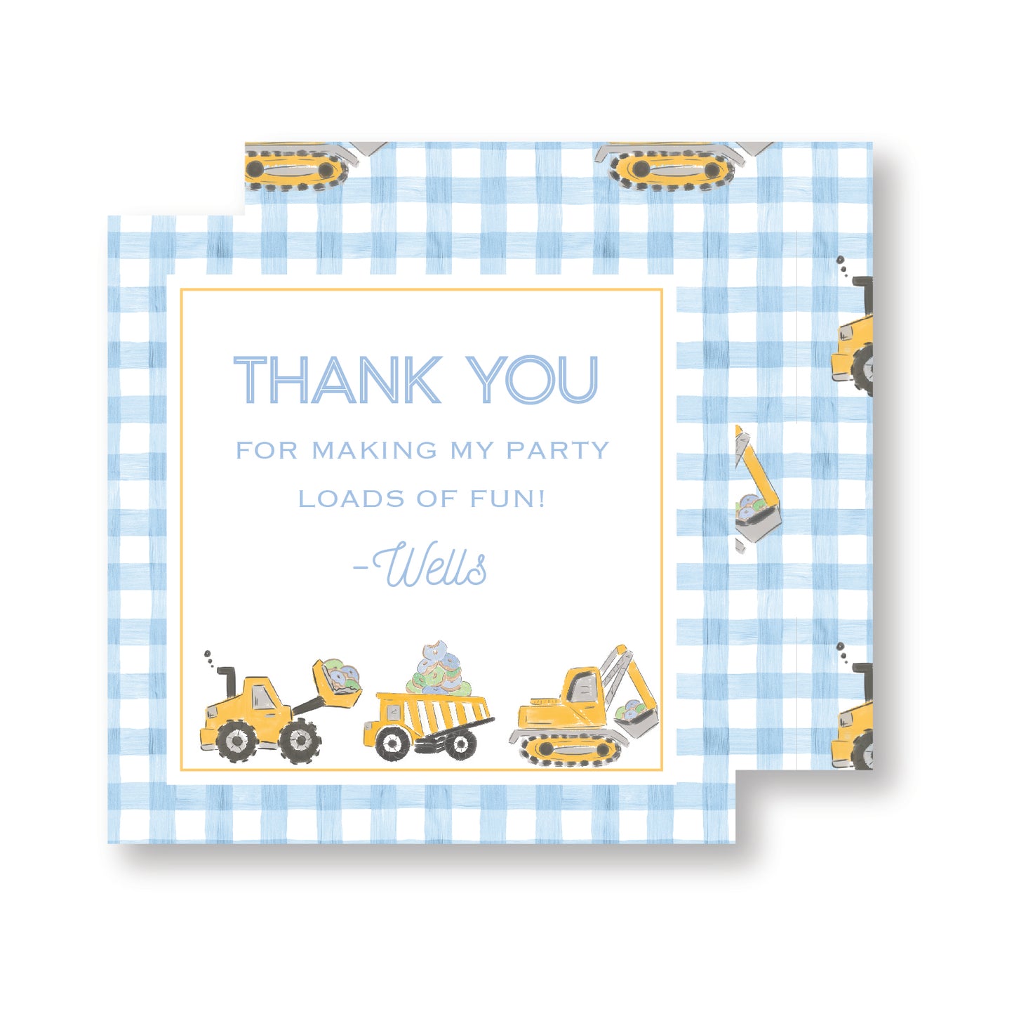 Diggers and Donuts Party Tag