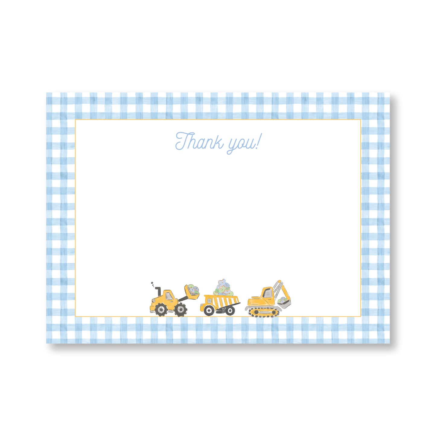 Diggers and Donuts Thank You Notes