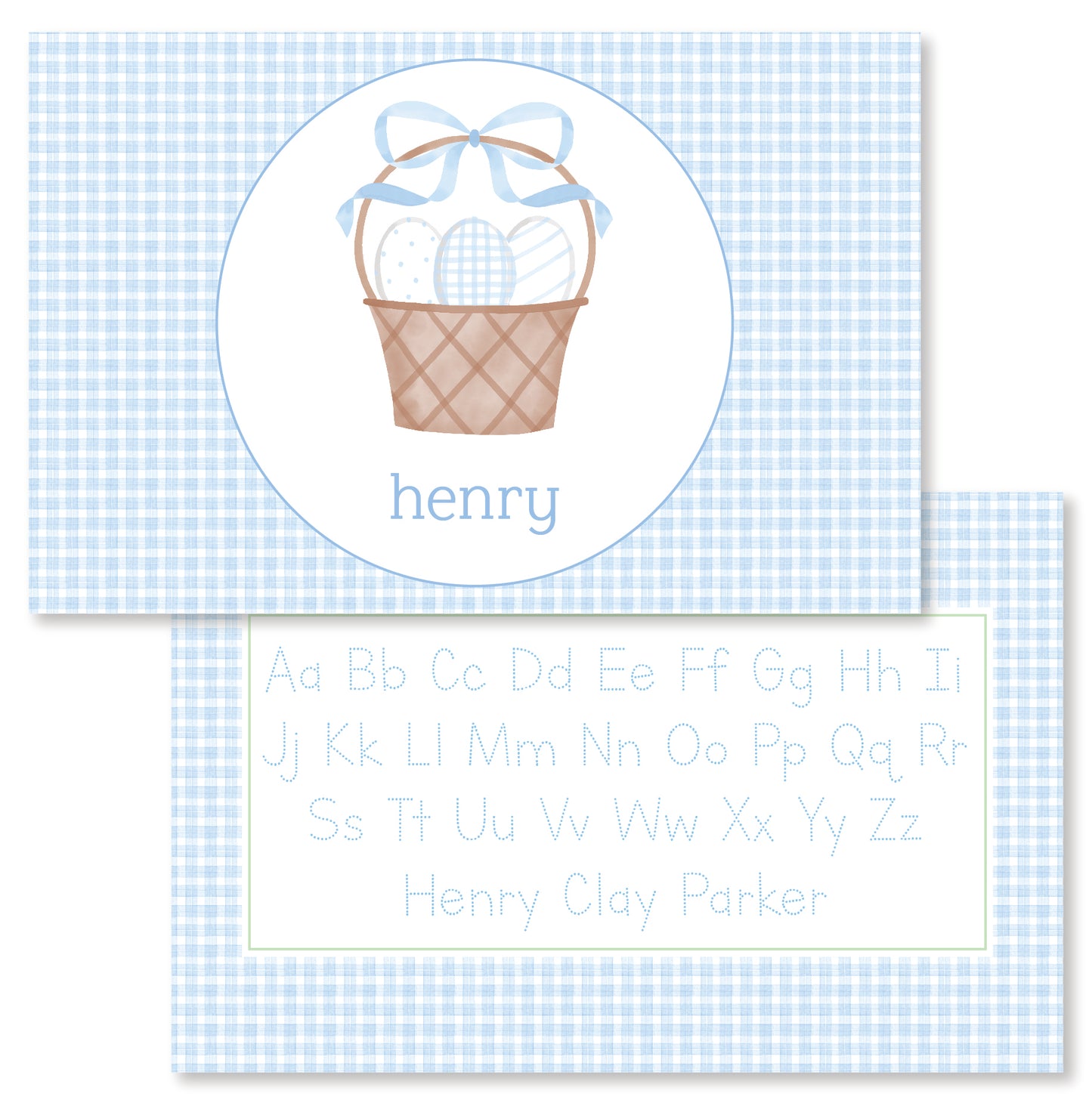Blue Easter Basket Placemat