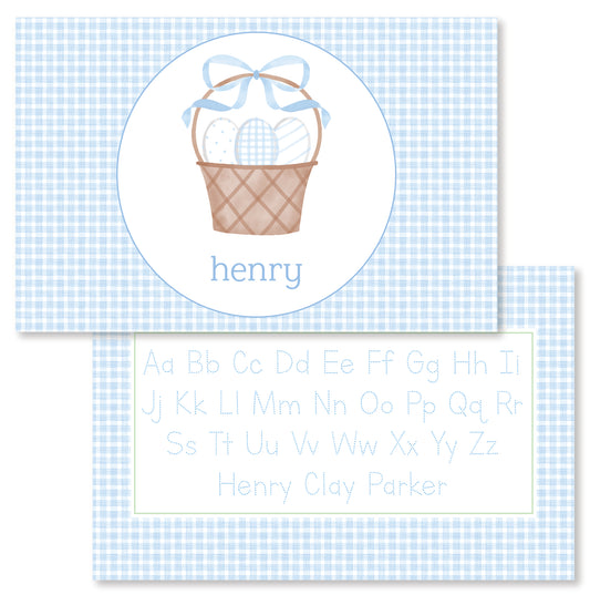 Blue Easter Basket Placemat