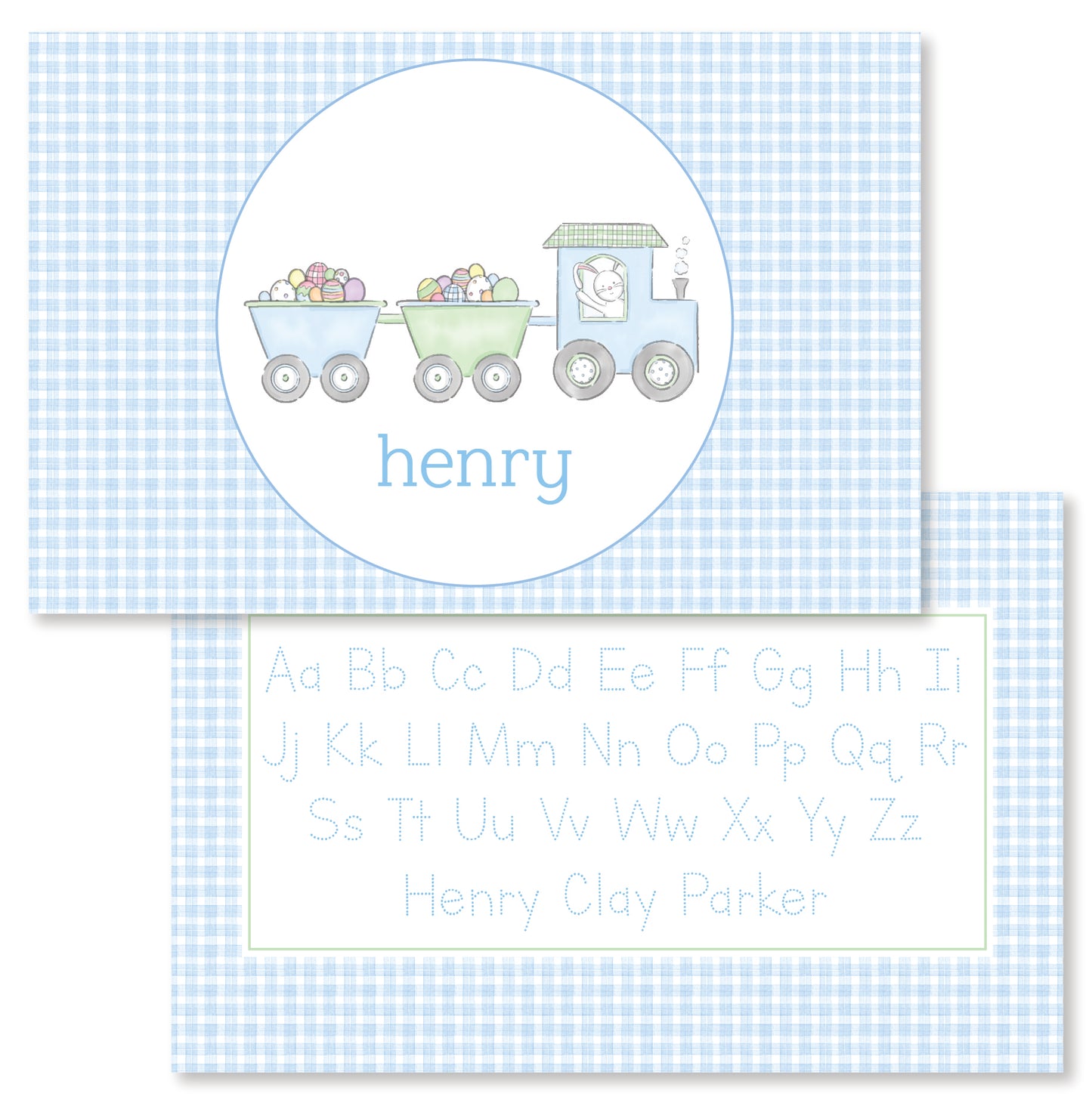 Easter Bunny Train Placemat