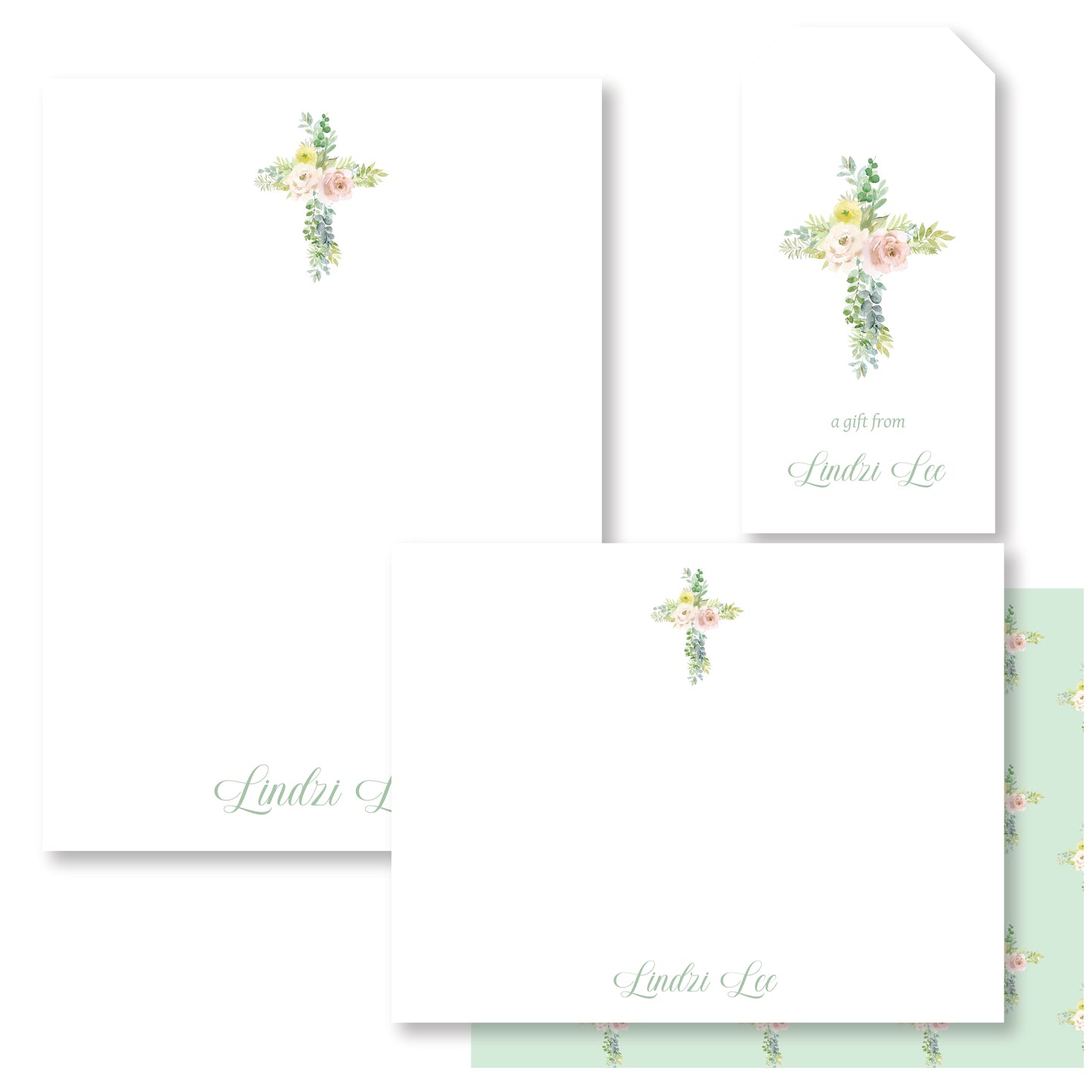 Floral Cross Set