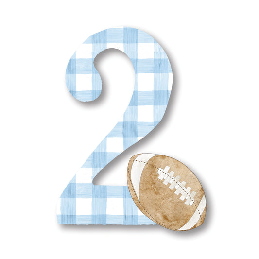 Football Number Cake Topper