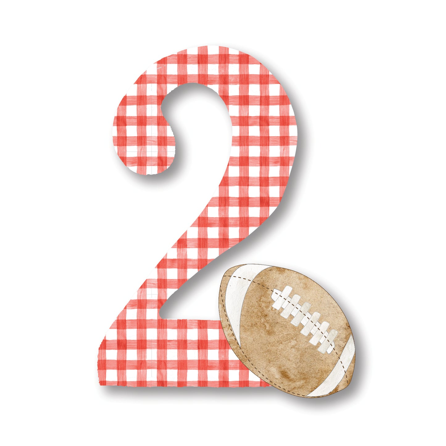 Football Number Cake Topper