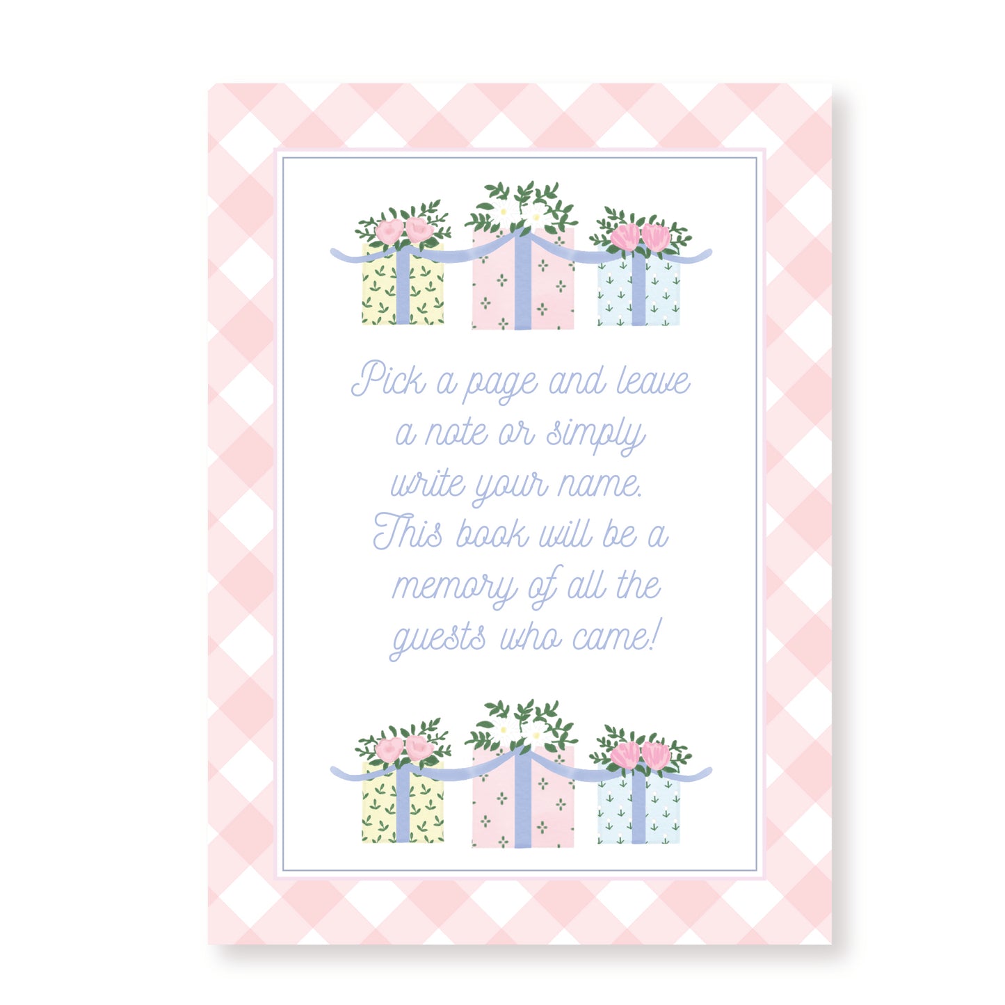 Gift Guest Book Sign