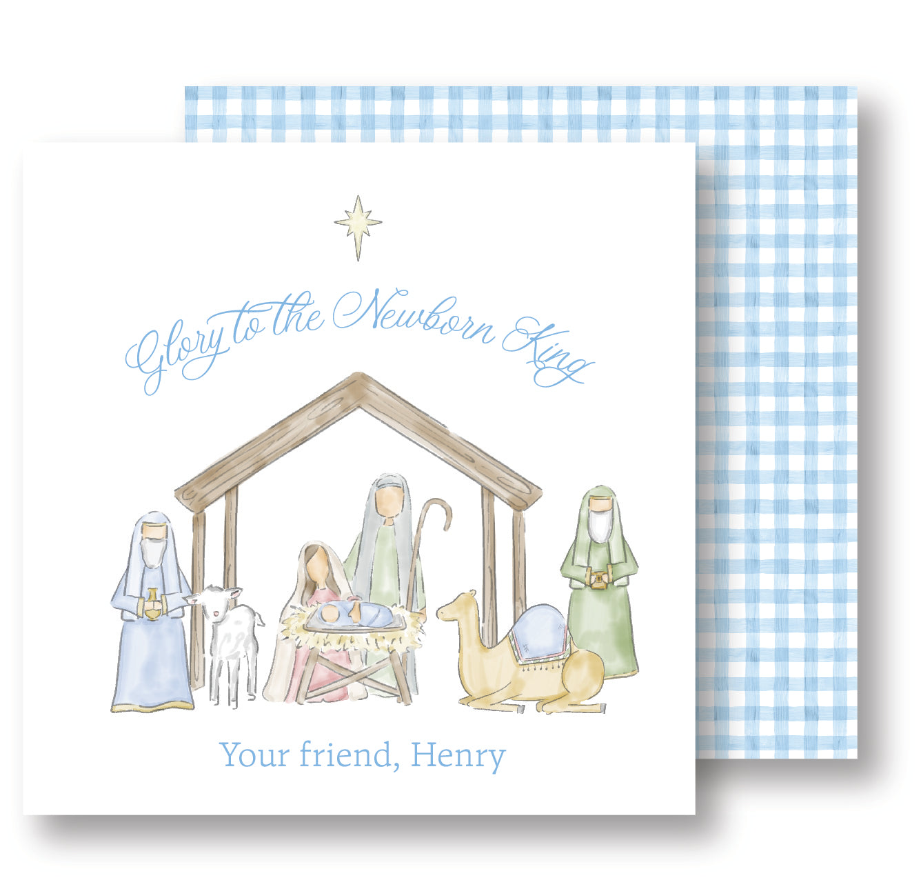 Glory to the Newborn King tag