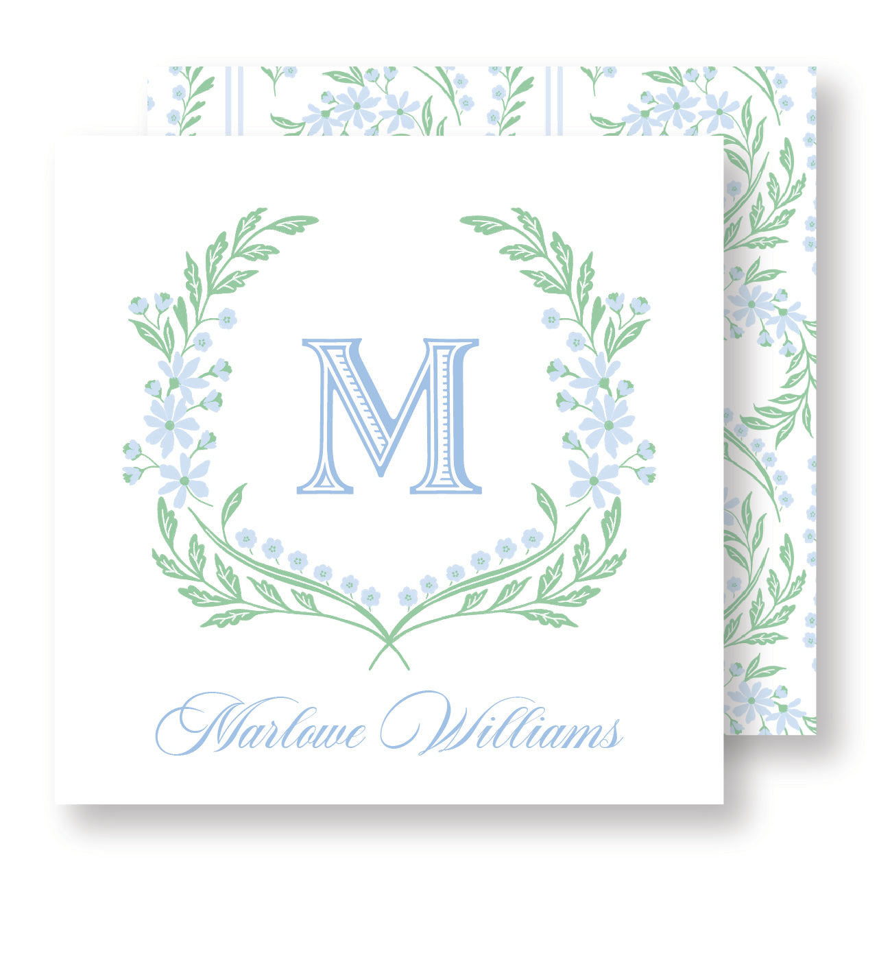 Grand Millennial Wreath Enclosure Card