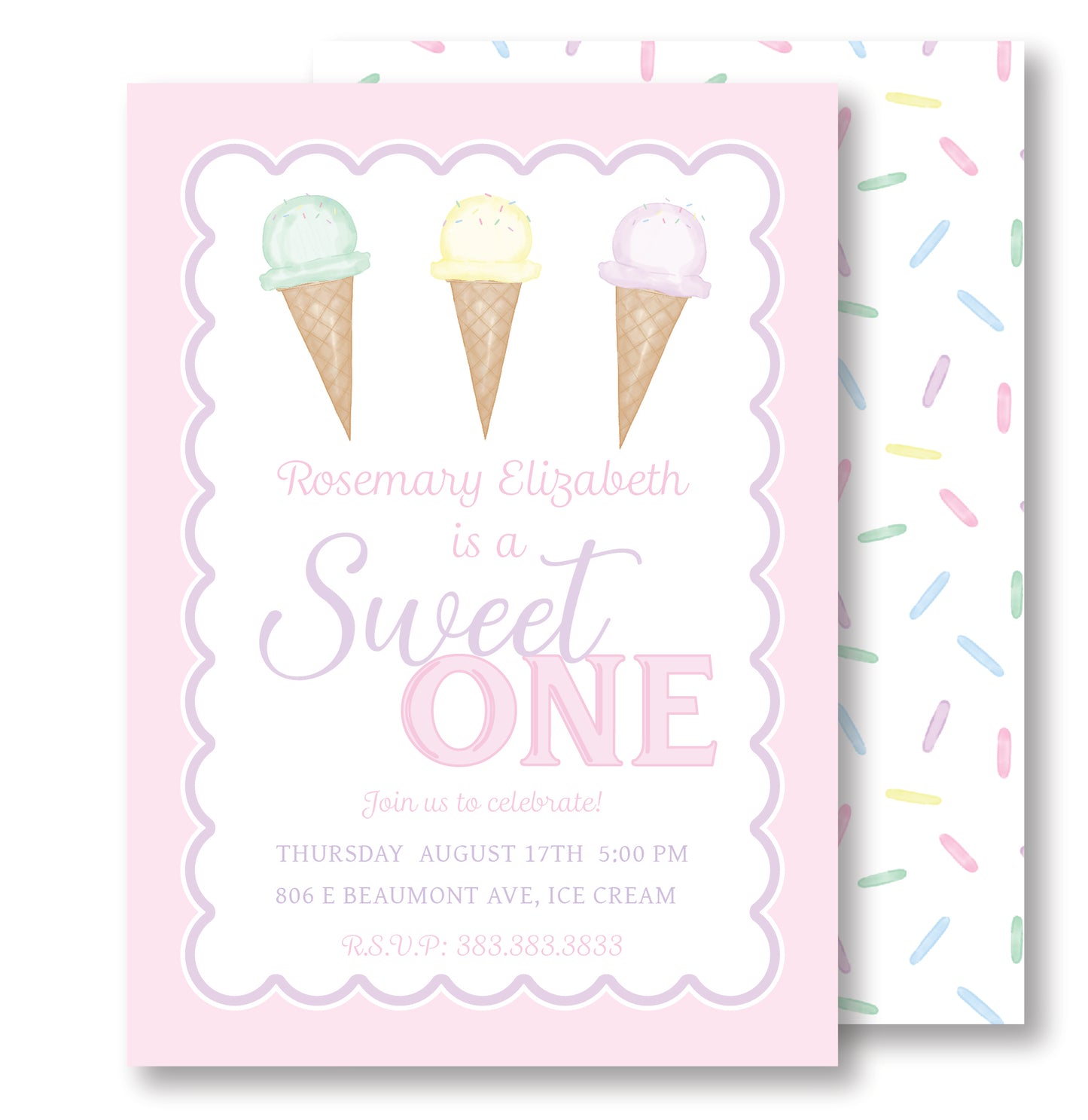 Ice Cream Invitation