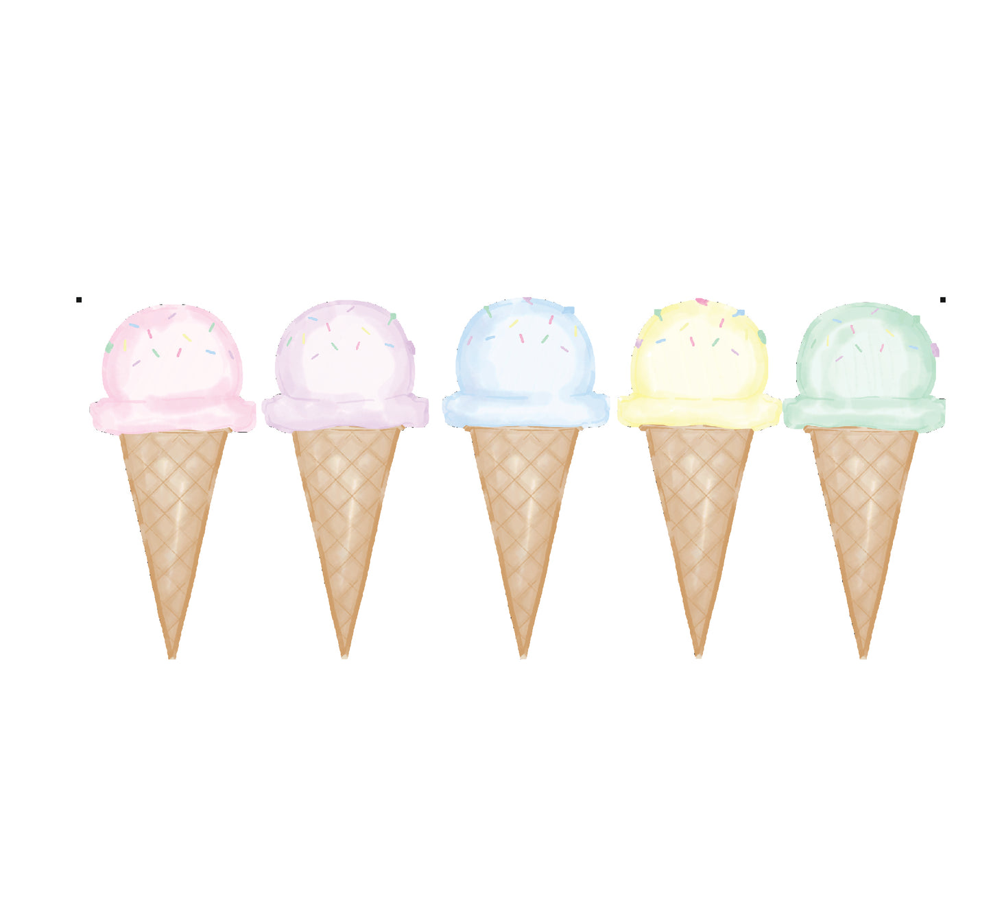 Ice Cream Cupcake Topper