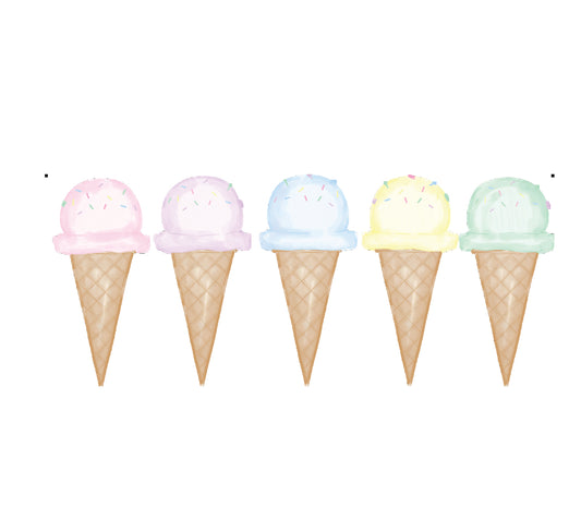 Ice Cream Cupcake Topper