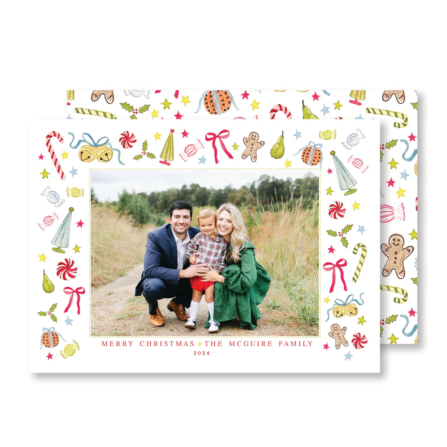 Jolly Christmas-Horizontal Christmas Card Photo