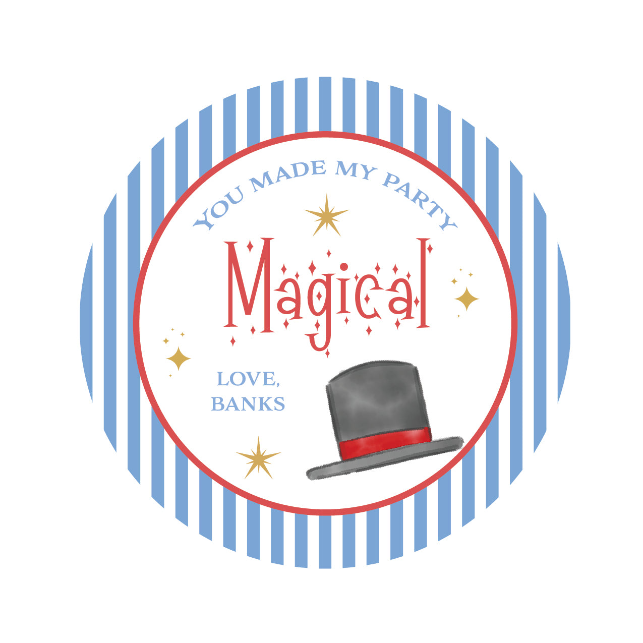 Magic Circle Favor Tag