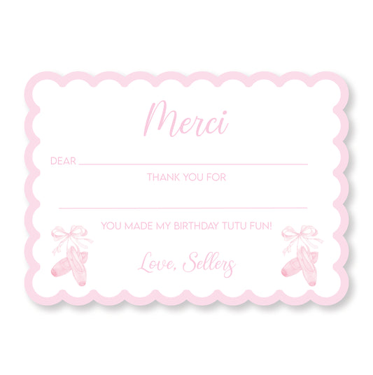Ballet Thank You Notes