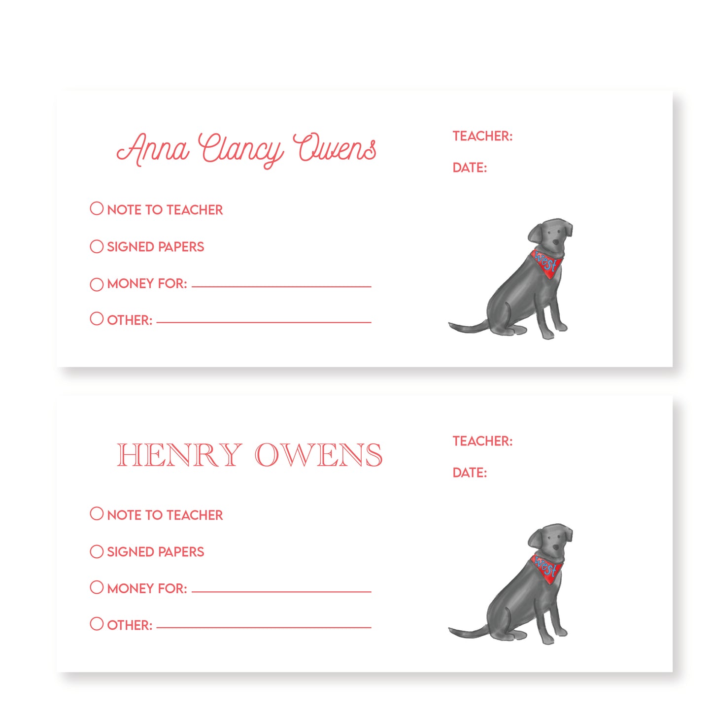 Merlin School Envelope