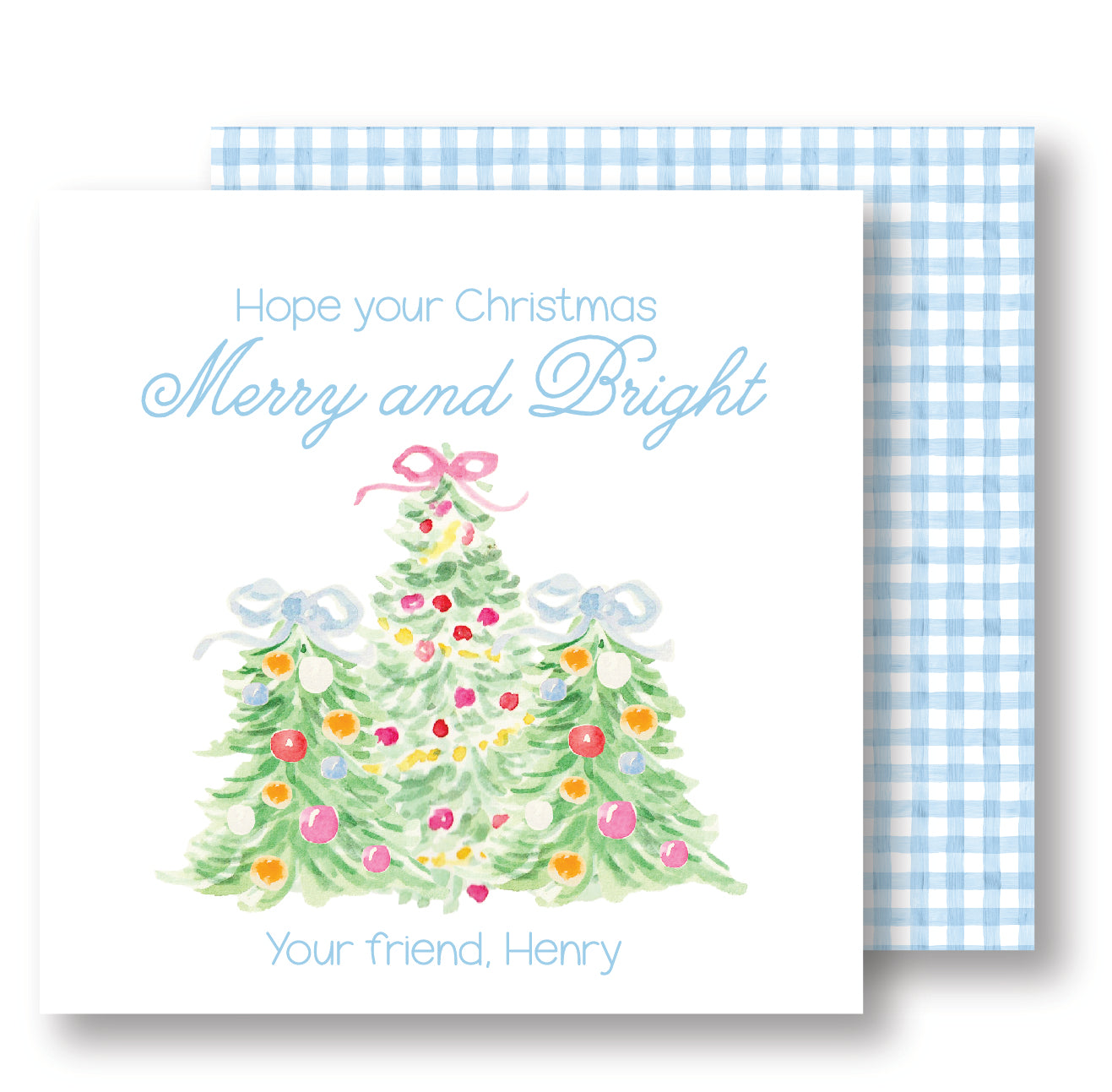 Merry and Bright BlueTrees