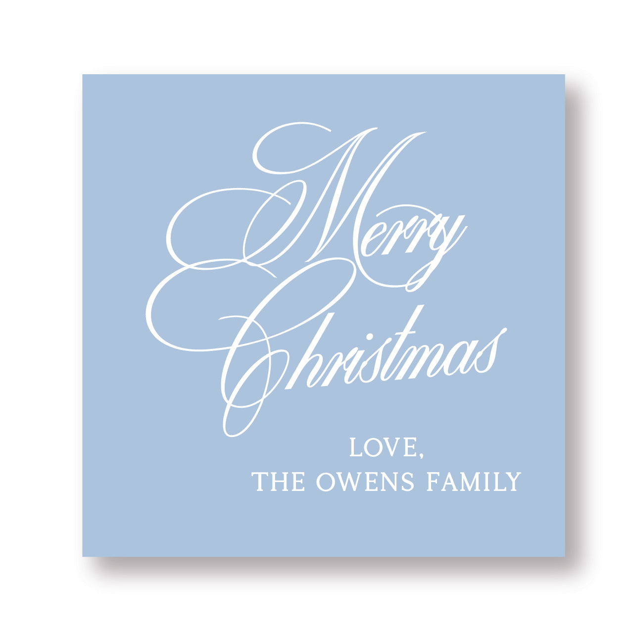 Merry Christmas- light blue