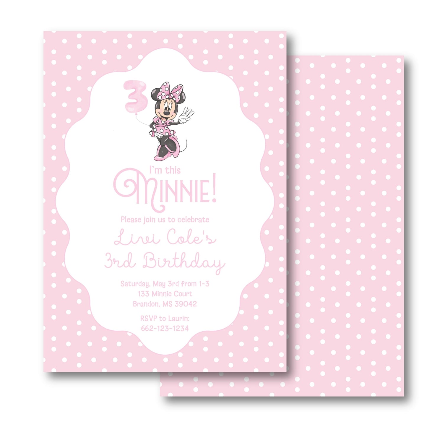 Minnie Invitation