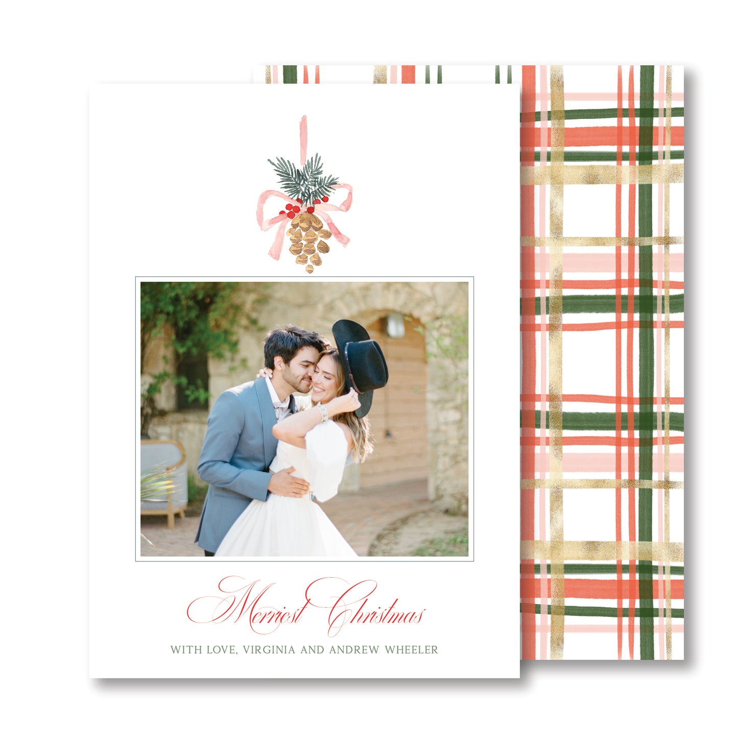 Mistletoe Christmas Card Photo