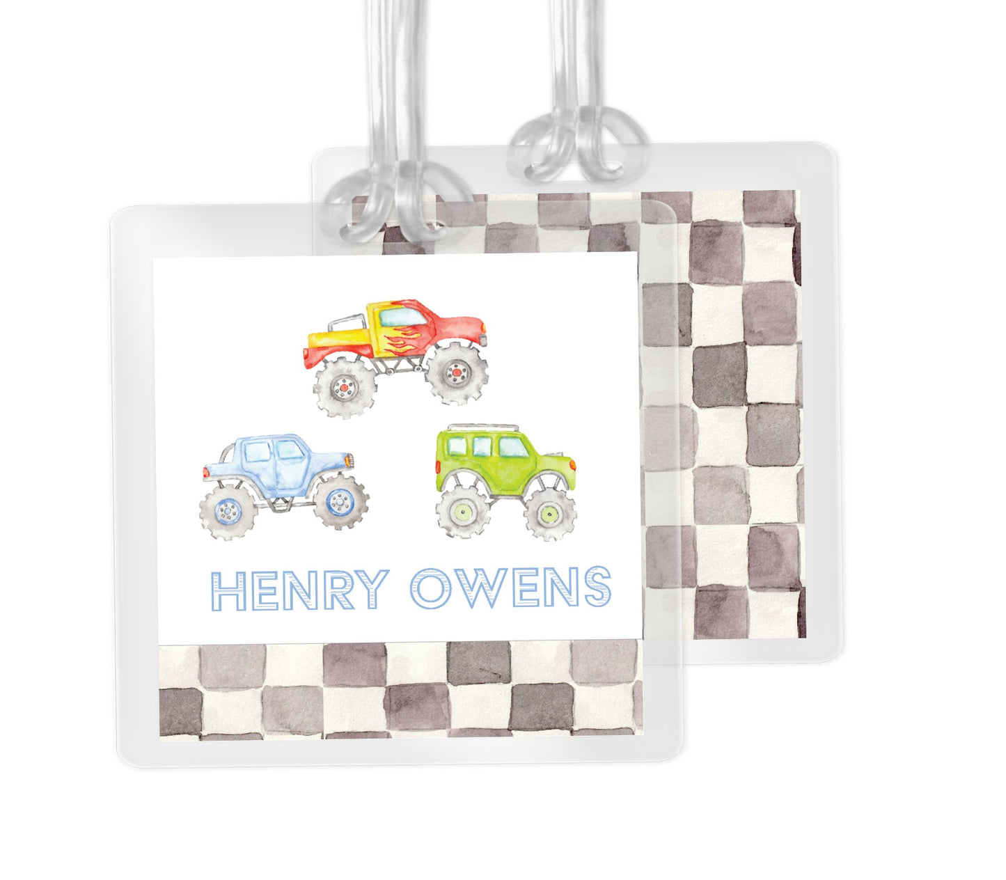 Monster Truck Bag Tag