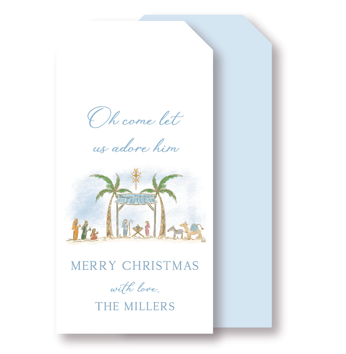 Nativity Christmas Tag