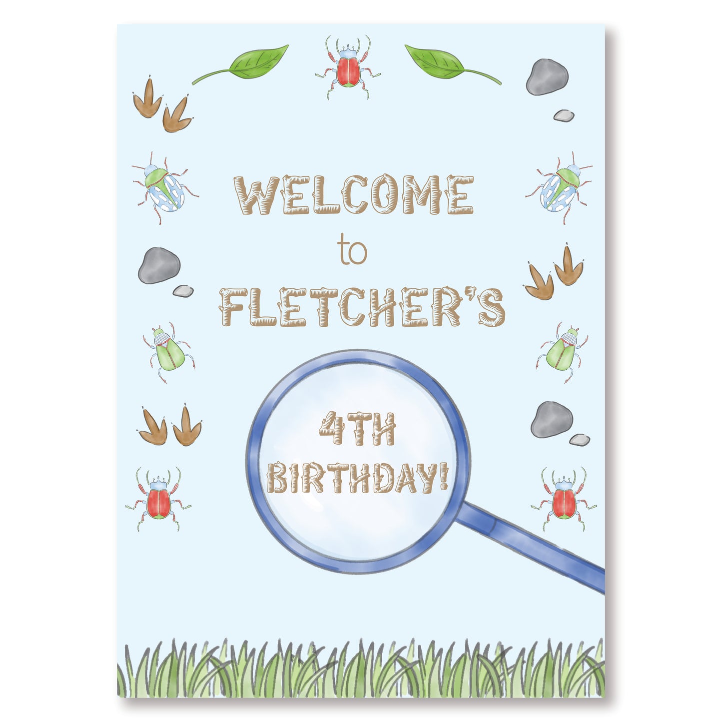 Nature Party Welcome Sign