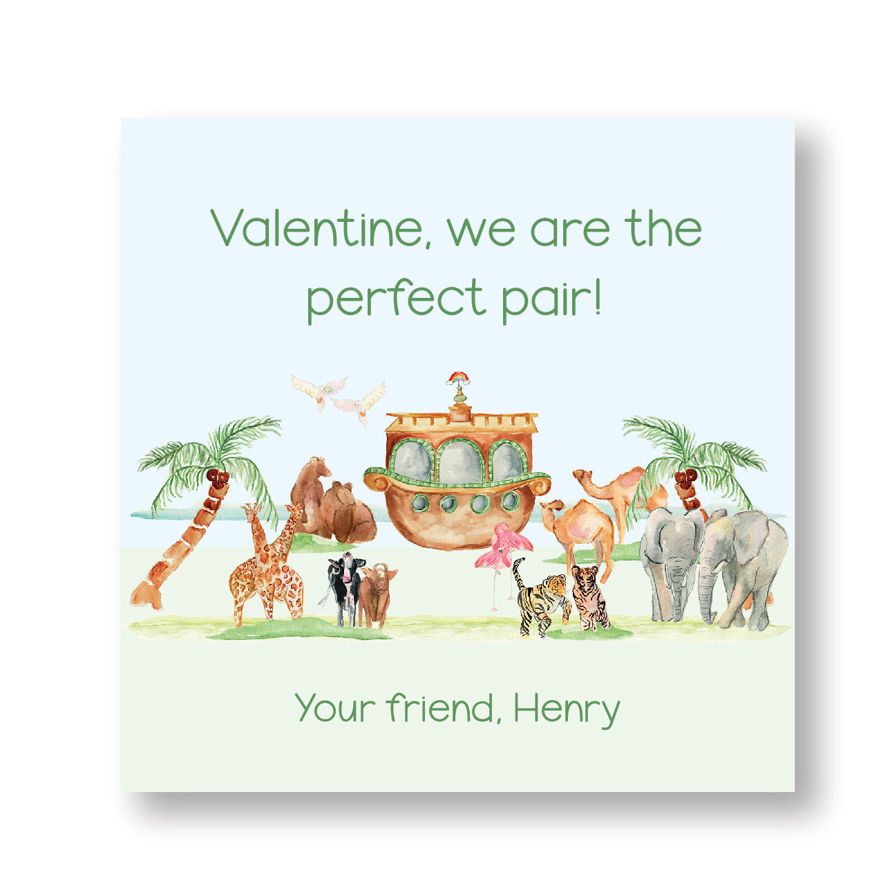 Noah's Ark Valentine