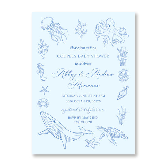 Ocean Baby Shower Invite