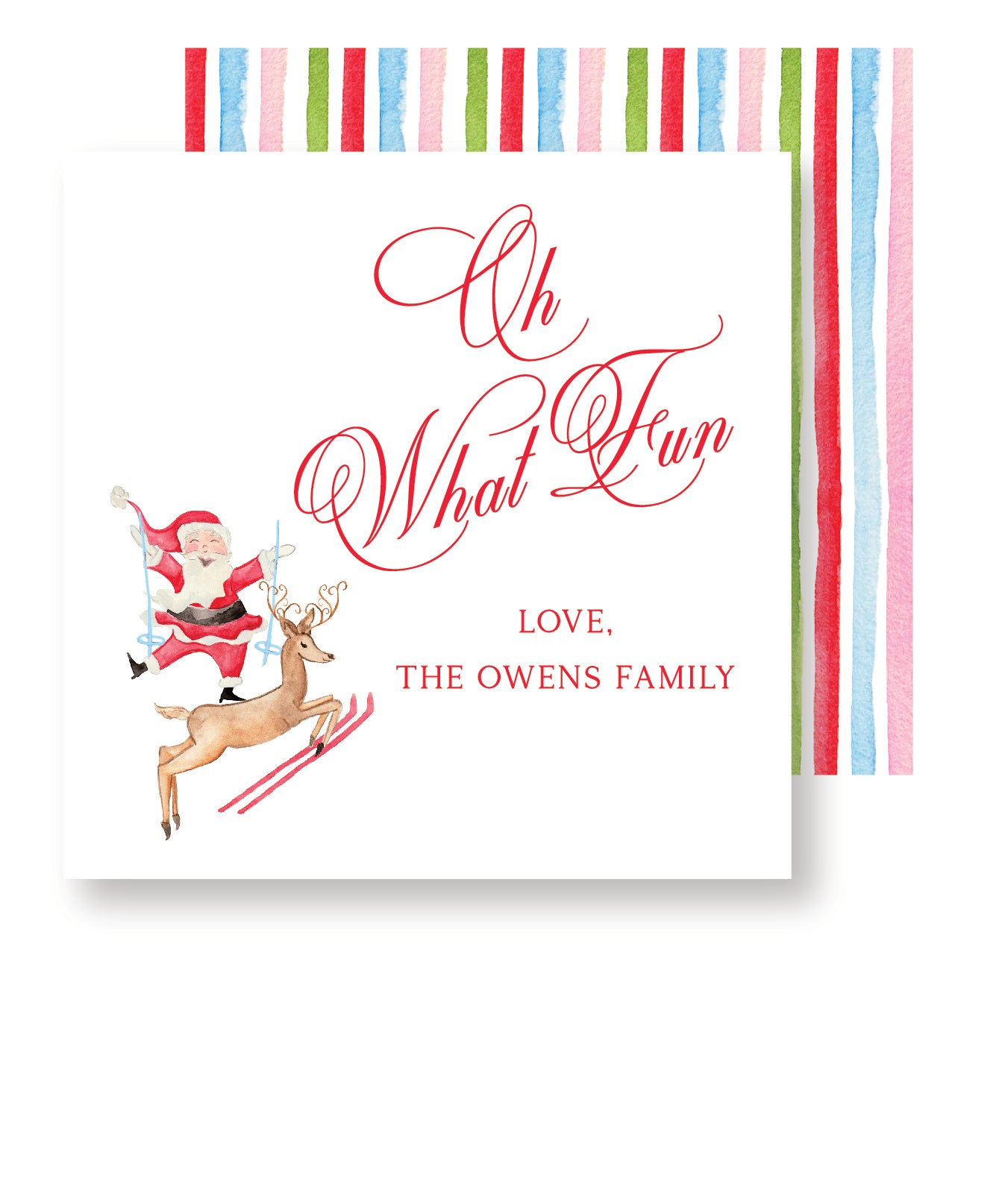 Oh What Fun Santa Tag