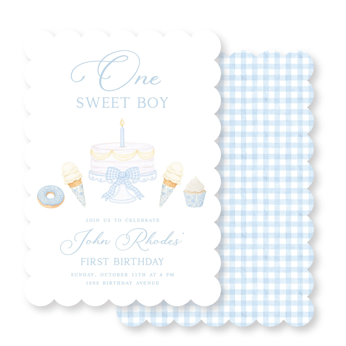 One Sweet Boy Invitation