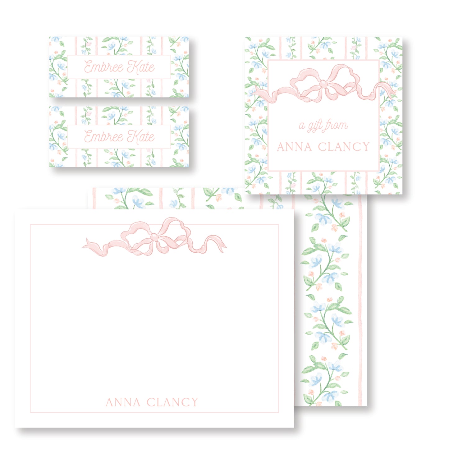 Pastel Floral Stationery Set