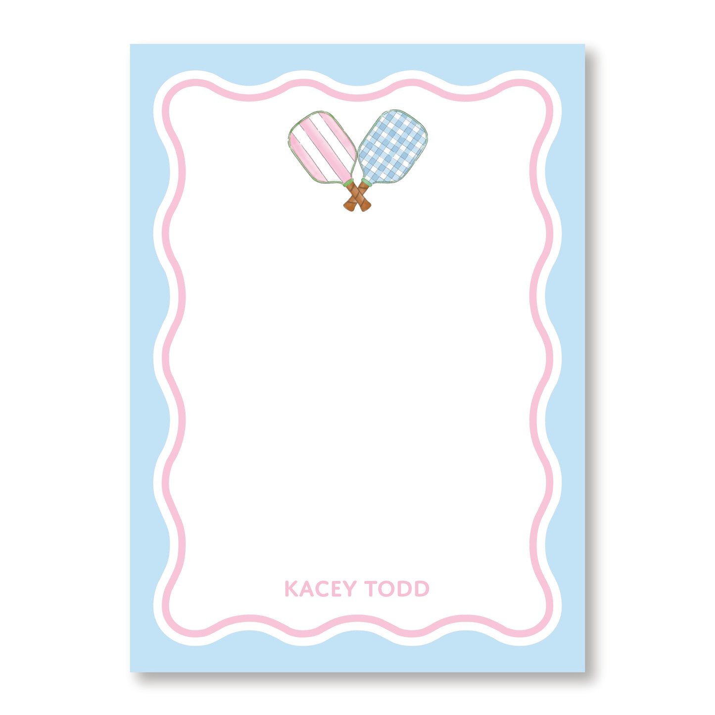 Wavy Pickleball Notepad