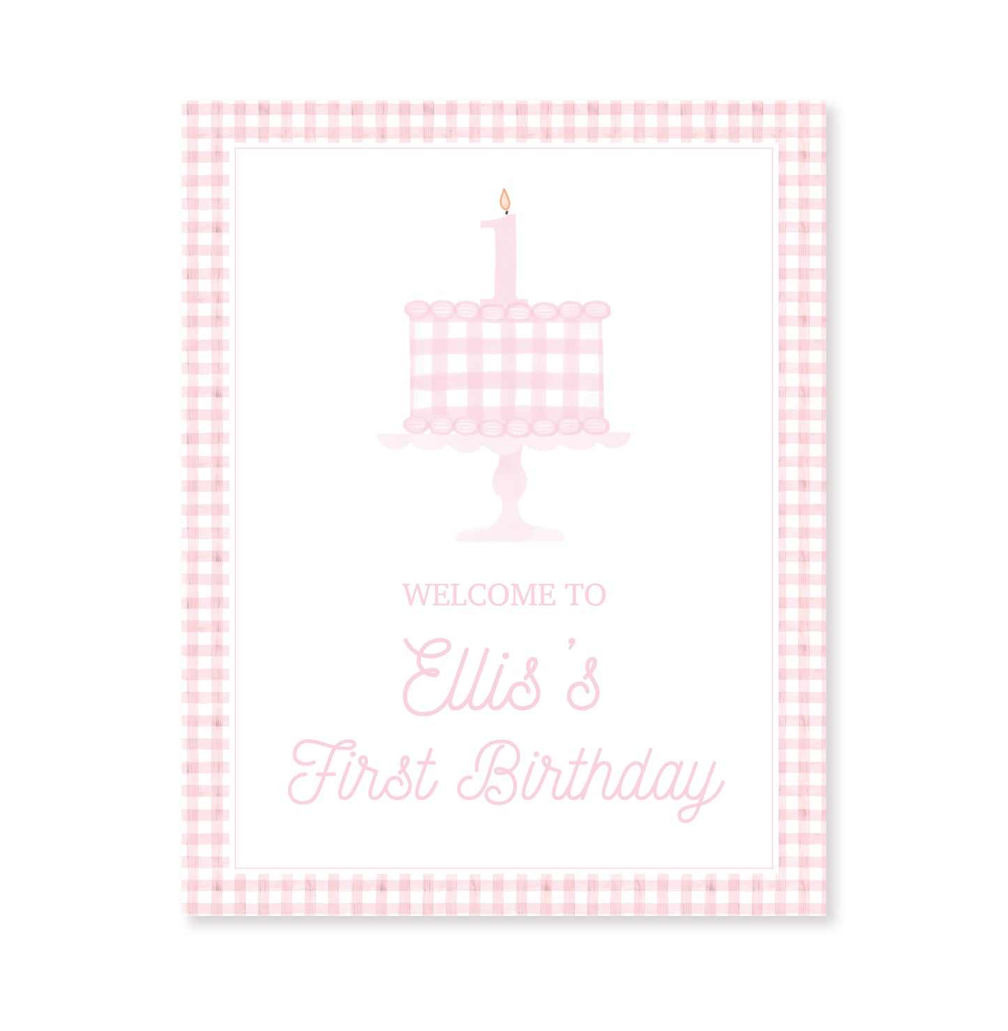 Pink Cake Sign