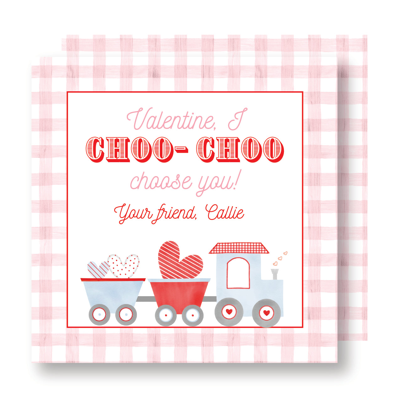 Choo Choo Valentine Pink