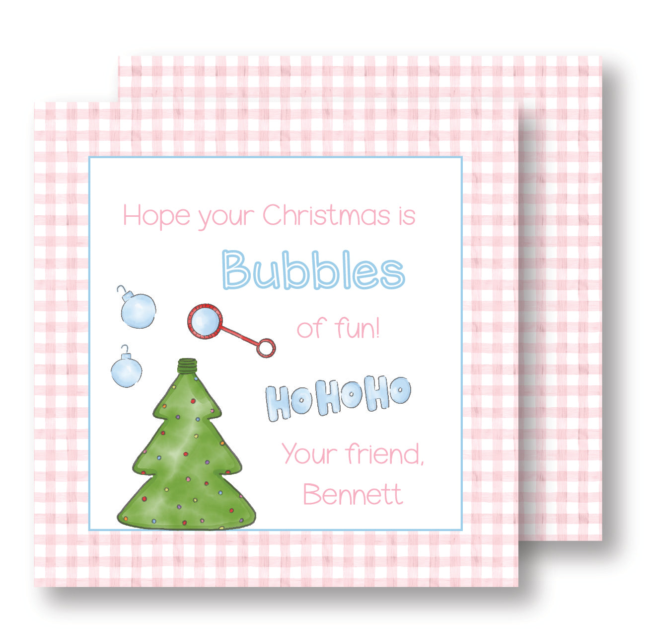 Christmas Pink Bubbles
