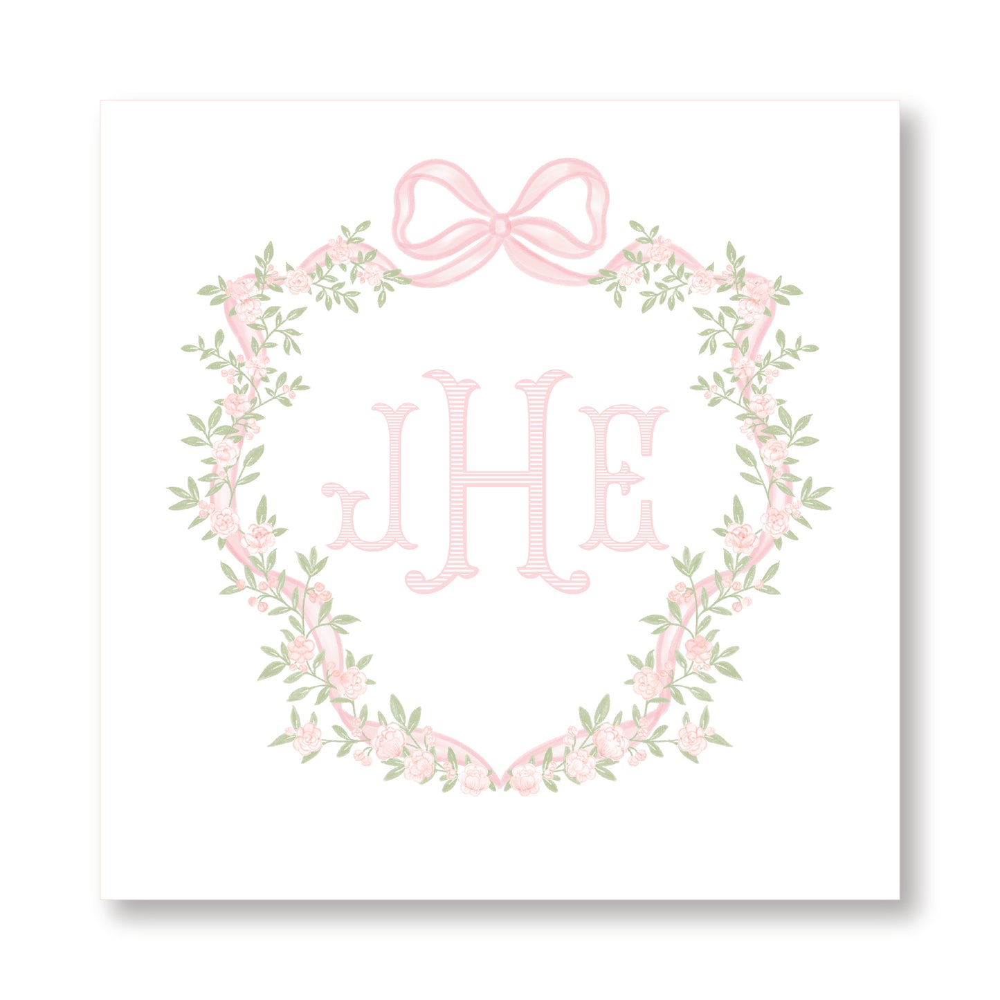 Monogram Pink Napkins