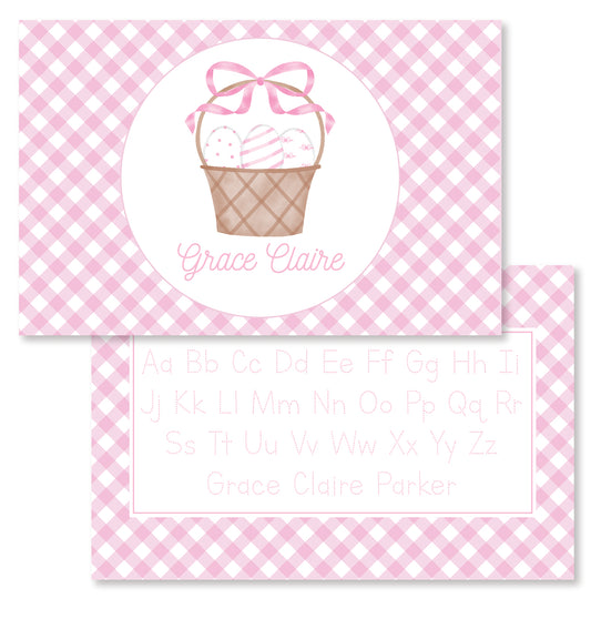 Pink Easter Basket Placemat