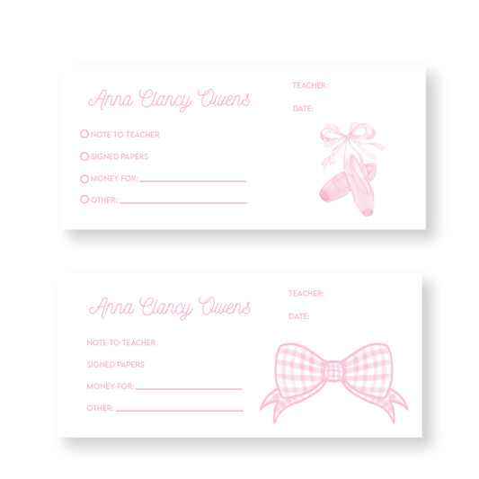 Pink School Envelope